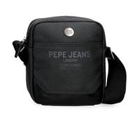 Pepe Jeans Berwick Bandolera Pequeña Negro 15x19,5x6 cm PU y Poliéster 1,76L by Joumma Bags
