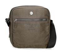 Pepe Jeans Berwick Bandolera Portatablet Caqui 23x27x7 cm PU y Poliéster 4,35L by Joumma Bags