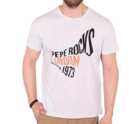 Pepe Jeans BERWICK Camiseta, Marfil (Chalk 837), Talla única (Talla del fabricante: Small) para Hombre
