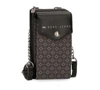 Pepe Jeans Bethany Bandolera Pequeña Negro 11x20x4 cms Piel sintética