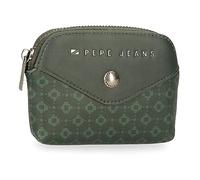 Pepe Jeans Bethany Monedero Verde 12x8x2 cms Piel sintética