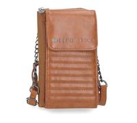 Pepe Jeans Biker Bandolera Portamóvil Marrón 11x20x4 cms Poliéster con detalles en Piel Sintética by Joumma Bags