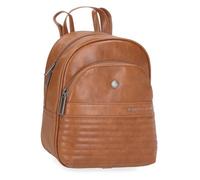 Pepe Jeans Biker Mochila Casual Marrón 21x27,5x10 cms Poliéster con Detalles en Piel Sintética 5,4L by Joumma Bags