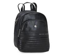 Pepe Jeans Biker Mochila Casual Negro 21x27,5x10 cms Poliéster con Detalles en Piel Sintética 5,4L by Joumma Bags