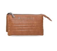 Pepe Jeans Biker Monedero Tres Compartimentos Marrón 17,5x9,5x2 cms Poliéster con detalles en Piel Sintética by Joumma Bags