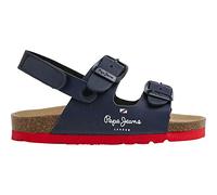 Pepe Jeans Bio Double Kansas Bk Sandalias para Niños, Azul (Navy), 11.5