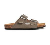 Pepe Jeans Bio M Double Velour Sandalias para Hombre, Marrón (Stone Beige), 6