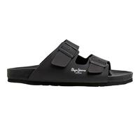Pepe Jeans Bio Royal Double M Sandalias para Hombre, Negro (Black), 8