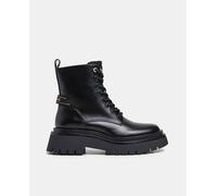 Pepe Jeans Botines Queen Handler de mujer tipo combat con suela track. Negro 41