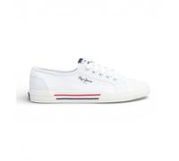 Pepe Jeans Brady Basic W - Tenis para Mujer, White, 3 UK
