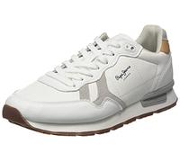 Pepe Jeans Brit Basic M, Zapatilla Hombre, Blanco, 39 EU