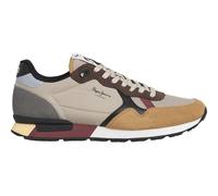 Pepe Jeans Brit Colors M - Tenis para Hombre, Marrón Caramelo Beige, 7 UK