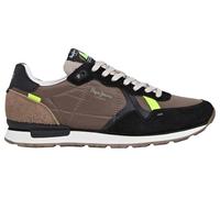 Pepe Jeans Brit Flyer MSneak - Tenis para Hombre, Gris Antracita Gris, 12 UK