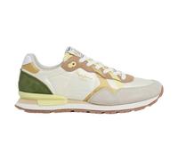 Pepe Jeans Brit Print W, Zapatillas para Mujer, Blanco (White), 7