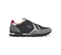 Pepe Jeans BRIT Prints M - Tenis para Hombre, Color Gris (Gris Oscuro), Talla 44, Gris Oscuro, 46 EU