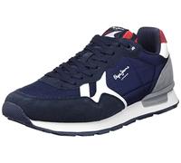 Pepe Jeans Britt Man Flag Classic - Zapatillas Deportivas para Hombre, Azul Marino, 43 EU
