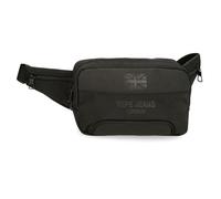 Pepe Jeans Bromley 24 Riñonera Negro 21x12,5x5 cm Poliéster by Joumma Bags