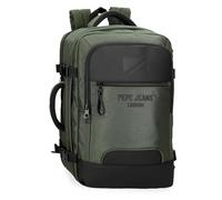 Pepe Jeans Bromley mochila de cabina Portátil 15,6 pulgadas Verde 30x44x18 cms Poliéster Equipaje de mano
