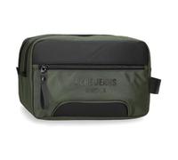 Pepe Jeans Bromley Neceser Dos Compartimentos Adaptable Verde 26x16x12 cms Poliéster