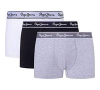 Pepe Jeans Calzoncillos para Hombre (Paquete de 3), Gris (Grey Marl), XL
