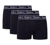 Pepe Jeans Calzoncillos para Hombre (Paquete de 3), Negro (Negro), XL
