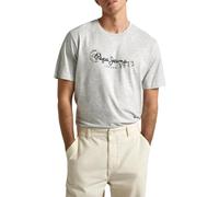 Pepe Jeans Camille Camiseta Hombre, Gris (Light Grey), S