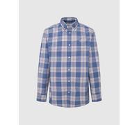 Pepe Jeans Camisa de hombre de manga larga en popelin. Azul 3