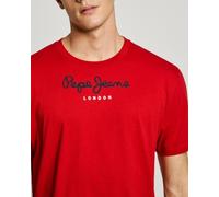Pepe Jeans Camiseta 'Eggo' azul oscuro / rojo / blanco, Talla M