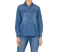 Pepe Jeans Camisa de Mezclilla Regular para Mujer, Azul (Denim-4A5), S, Azul (Denim-4a5), S