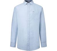 Pepe Jeans Parker Long Shirt, Azul (Bleach Blue), M para Hombre