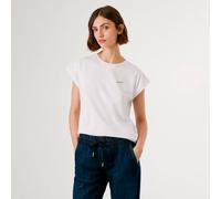 Pepe Jeans Camiseta Blooma para Mujer, Blanco (Blanco), XL