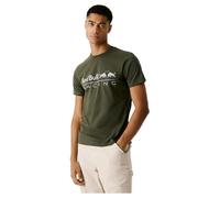 Pepe Jeans Camiseta con Logotipo para Hombre, Verde (Verde regente), L