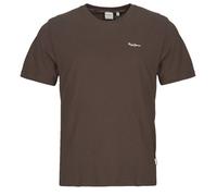 Pepe Jeans Camiseta Contrast Connor para Hombre, marrón (marrón Oscuro), Talla XL, Marrón (Dark Brown), XL