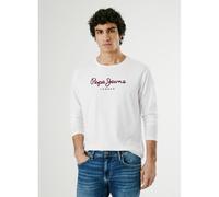 PEPE JEANS Camiseta cuello redondo, manga larga Eggo. Color Blanco