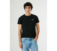 PEPE JEANS Camiseta de cuello redondo stretch Original Basic. Color Negro