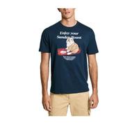 Pepe Jeans- Camiseta de Hombre con Estampado Gráfico- Tops- Hombre- Azul- S- Camiseta de Hombre con Estampado Gráfico