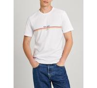 Pepe Jeans Camiseta de hombre manga corta con estampado. Blanco 3/M