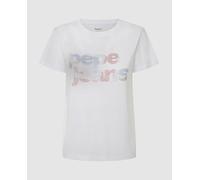 Pepe Jeans Camiseta de mujer manga corta con tachuelas. Negro 2