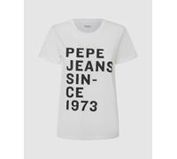 Pepe Jeans Camiseta de mujer manga corta cuello redondo. Negro 1