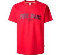 Pepe Jeans Camiseta Derril para Hombre, Rojo (Rojo Rugby), S