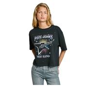 Pepe Jeans Camiseta Louise para Mujer, Negro (Negro), XS
