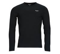 Pepe Jeans Original Basic Camiseta para Hombre Slim Fit Manga Larga Negro, XS