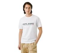 Pepe Jeans Camiseta Matthew tee para Hombre, Color Blanco (Blanco), Talla M, Blanco (Blanco), M