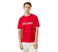 Pepe Jeans Camiseta Matthew tee para Hombre, Color Rojo (Rugby Rojo), Talla S, Rojo (Rojo Rugby), S