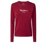 Pepe Jeans Camiseta New Virginia LS N para Mujer, Color Rojo (Merlot Red), Talla XS, Rojo (Merlot Red), XS
