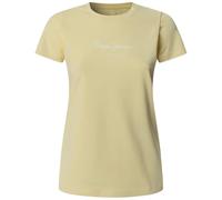 Pepe Jeans Camiseta New Virginia SS N para Mujer, Color Amarillo (Beige Vainilla), Talla S