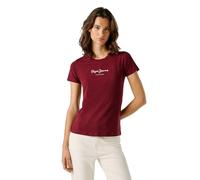 Pepe Jeans Camiseta New Virginia SS N para Mujer, Color Rojo (Lotus Red), Talla M, Rojo (Lotus Red), M