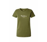 Pepe Jeans Camiseta New Virginia SS N para Mujer, Verde (Verde Caqui), Talla M, Verde (Verde Caqui), M