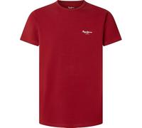 Pepe Jeans Camiseta Original Basic 3N para Hombre, Color Rojo (Rojo Grosella), Talla L, Rojo (Rojo Grosella), L