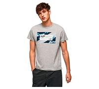 Pepe Jeans Camiseta Rederick para Hombre, Gris (Grey Marl), M